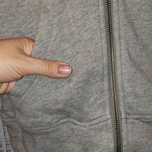 EUC Community brand 2 tone sweatshirt Full Zip Hoodie, Side Pockets Size Small - Picture 4 of 9